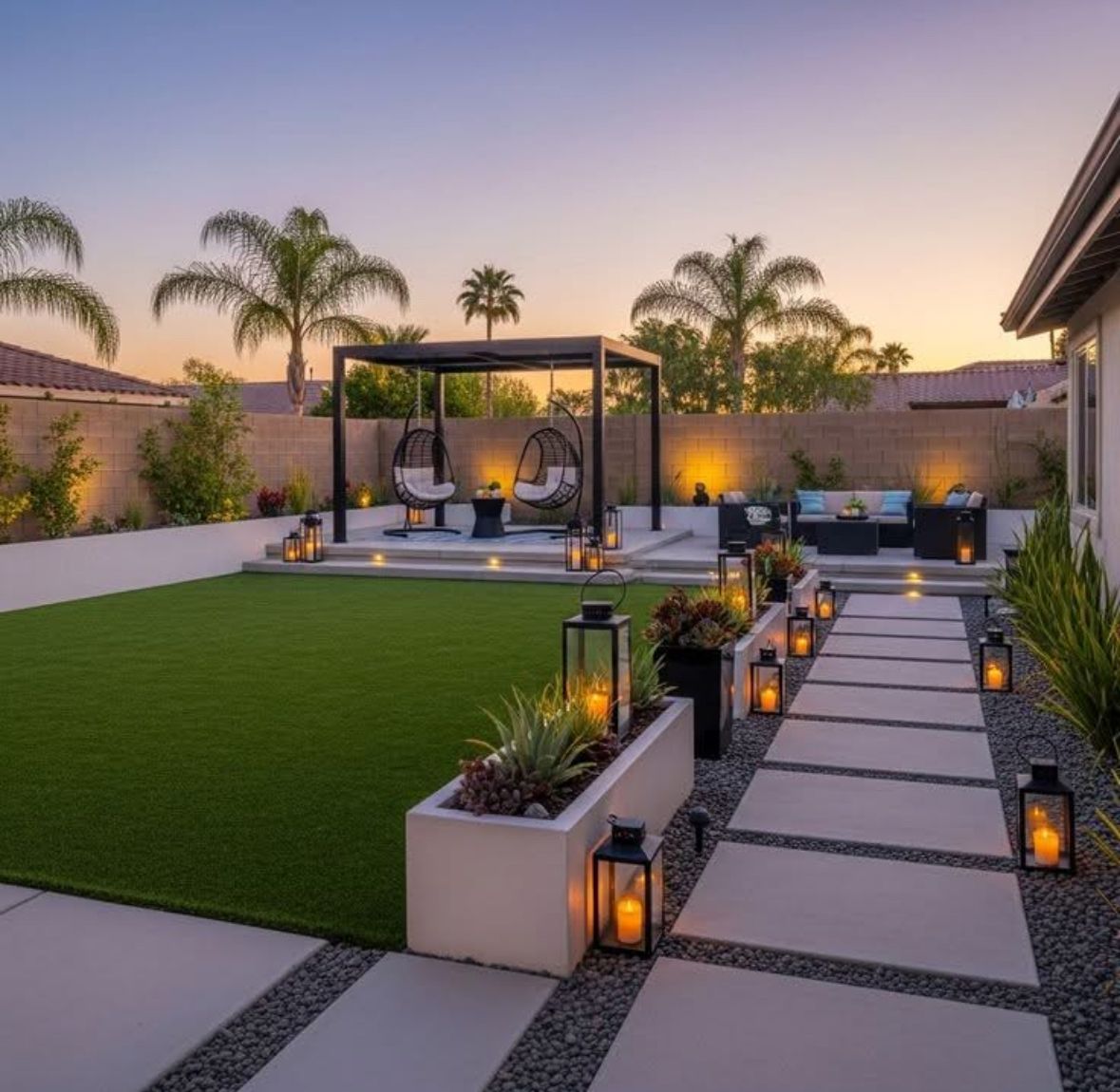 حدائق خارجية عصرية