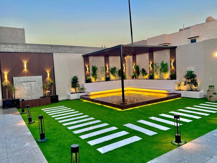 تنسيق حدائق مكة بحلول عملية للحرارة المرتفعة وجلسات توفر الظل والراحة